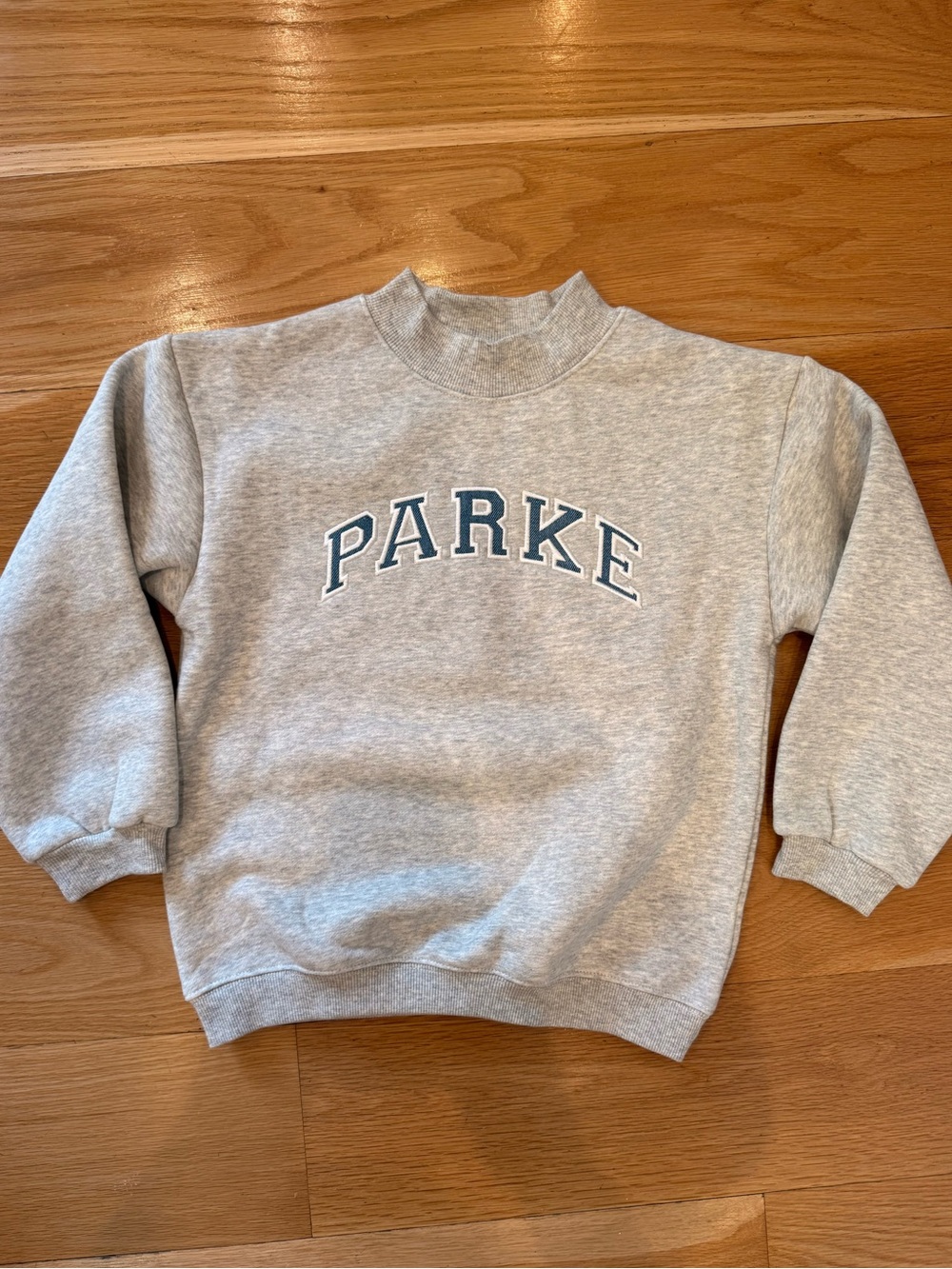 PARKE KIDS -Gray Mockneck Sweatshirt